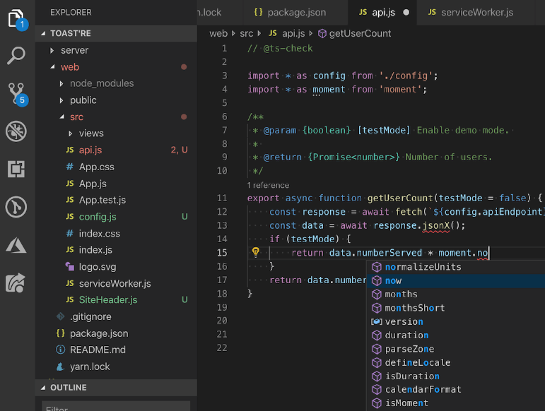 JavaScript Code Editor - VS Code