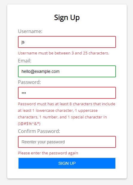 Master JavaScript Form Validation by Building a Form from Scratch