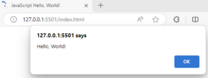 JavaScript Hello World Example: Getting Started with JavaScript